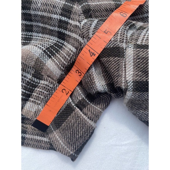 Banana Republic Shorts Women's Size 8 Martin Fit Brown Plaid Cuffed Shorts - Picture 7 of 12